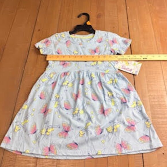 Disney Toddler Dress, Tinker Bell Girls Dress, 4T Princess Dress, Blue Butterfly - Picture 5 of 8